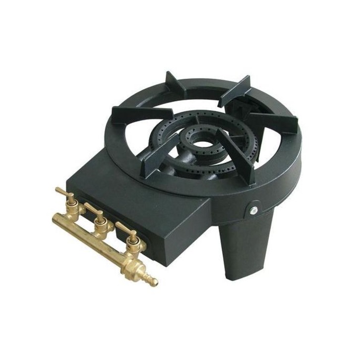 Arzator rotund cu 4 picioare pentru exterior, Pirostrie din Fonta, 9.2 kW