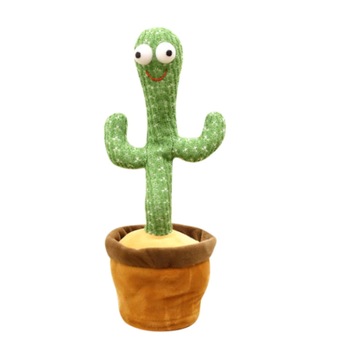 Jucarie interactiva Cactus Vorbitor si Dansator, 32 cm, cu baterii incluse, danseaza si repeta ceea ce spune copilul, Verde JRH® Jucarie interactiva Cactus Vorbitor si Dansator, 32 cm, cu baterii incluse, danseaza si repeta ceea ce spune copilul, Verde JRH®