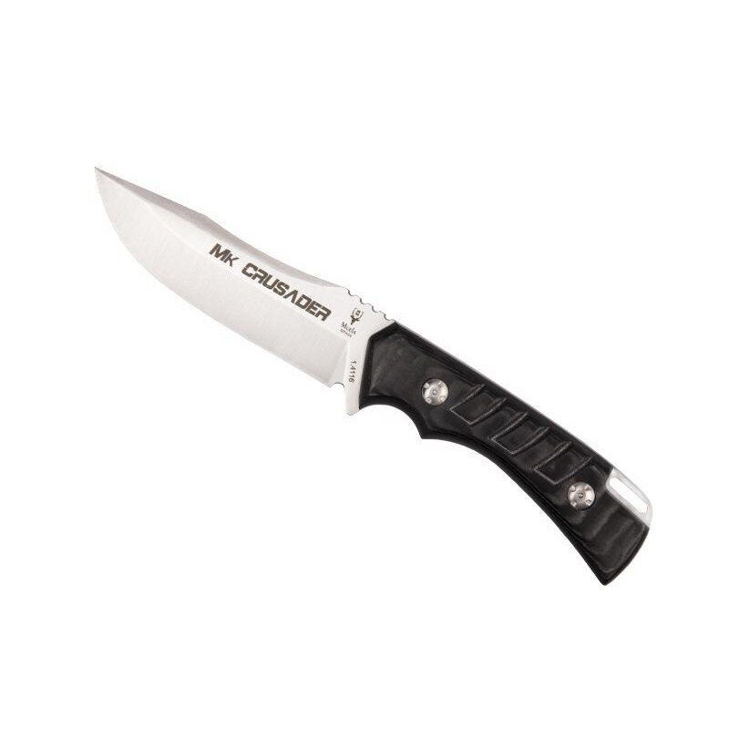Cutit Mikov, Crusader, Inox, 13 cm, Argintiu/Negru