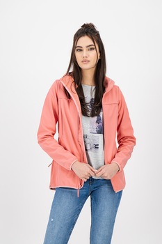 Jack Wolfskin, Jacheta rezistenta la vant si apa pentru drumetii Wolfpack, Roz deschis, S Jack Wolfskin, Jacheta rezistenta la vant si apa pentru drumetii Wolfpack, Roz deschis, S