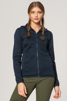 Jack Wolfskin, Hanorac cu fermoar pentru drumetii Elk, Bleumarin inchis, S Jack Wolfskin, Hanorac cu fermoar pentru drumetii Elk, Bleumarin inchis, S