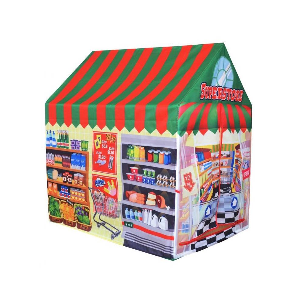 Cort de Joaca Pentru Copii, Model Magazin, Bigshot BS8167MC, 2 intrari, 102 x 95 x 72cm, Multicolor