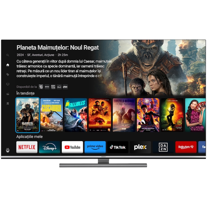 HORIZON 55HZ9930U/B TV, 139 cm, Smart, 4K Ultra HD, OLED, Dolby Vision HDR, Dolby Atmos, Sound by JBL technológia, HDMI 2.1 port, Auto Low Latency Mode, WiDi, Hotel TV mód, G energiaosztály, fekete