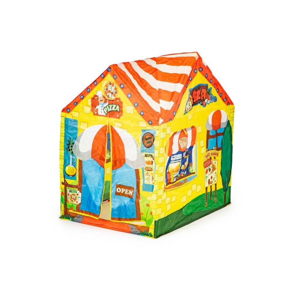 Cort de Joaca Pentru Copii, Model Restaurant Pizza, Bigshot BS8729MC, 2 intrari, 102 x 72 x 95cm, Multicolor