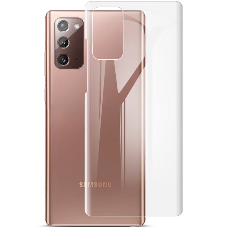 Set 2 folii de protectie spate Imak Hydrogel Back Film pentru Samsung Galaxy Note 20, 0.15mm, Transparent