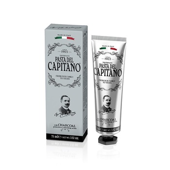 Pasta de dinti Pasta del Capitano 1905 Carbune Activ toothpaste 75 ml Pasta de dinti Pasta del Capitano 1905 Carbune Activ toothpaste 75 ml