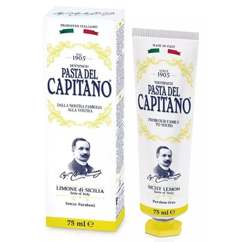 Pasta de dinti Pasta del Capitano 1905 Sicily Lemon toothpaste 75 ml Pasta de dinti Pasta del Capitano 1905 Sicily Lemon toothpaste 75 ml