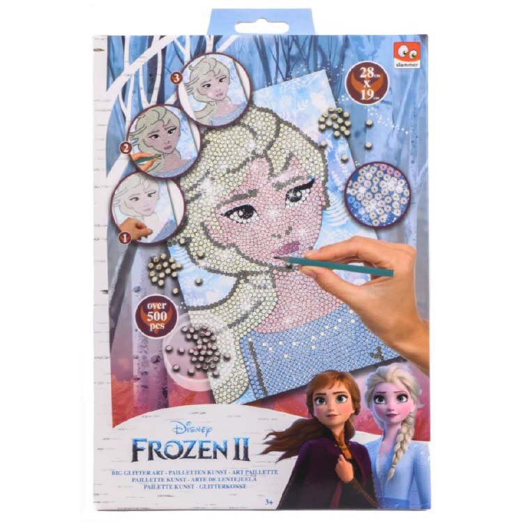 Set creatie 2 Tablouri cu paiete, Frozen Multicolor