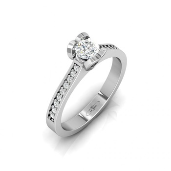 Inel logodna Platina, 4.30 g, diamante 0.36 carate, 19 pietre, marime 53, La Rosa Inel logodna Platina, 4.30 g, diamante 0.36 carate, 19 pietre, marime 53, La Rosa