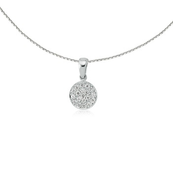 Colier din aur alb 18 K, 1.75 g, diamant 0.10 carate , 21 pietre, lungime 45 cm, La Rosa Colier din aur alb 18 K, 1.75 g, diamant 0.10 carate , 21 pietre, lungime 45 cm, La Rosa