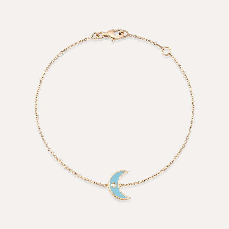 Bratara din aur rose 18 K, 1.58 g, diamante 0.05 carate, 1 piatra, lungime 18 cm, La Rosa