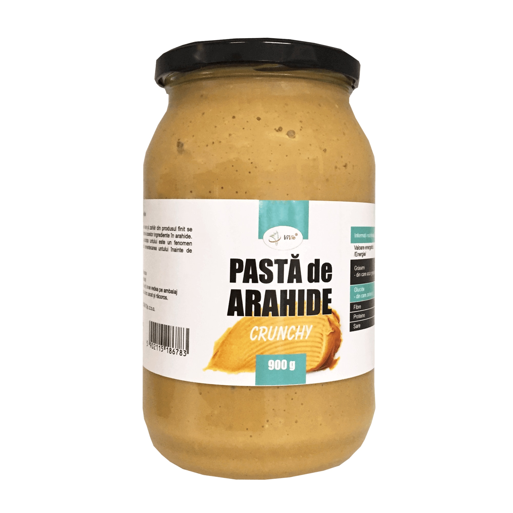 Pasta de arahide prajite CRUNCHY 900g Vivio