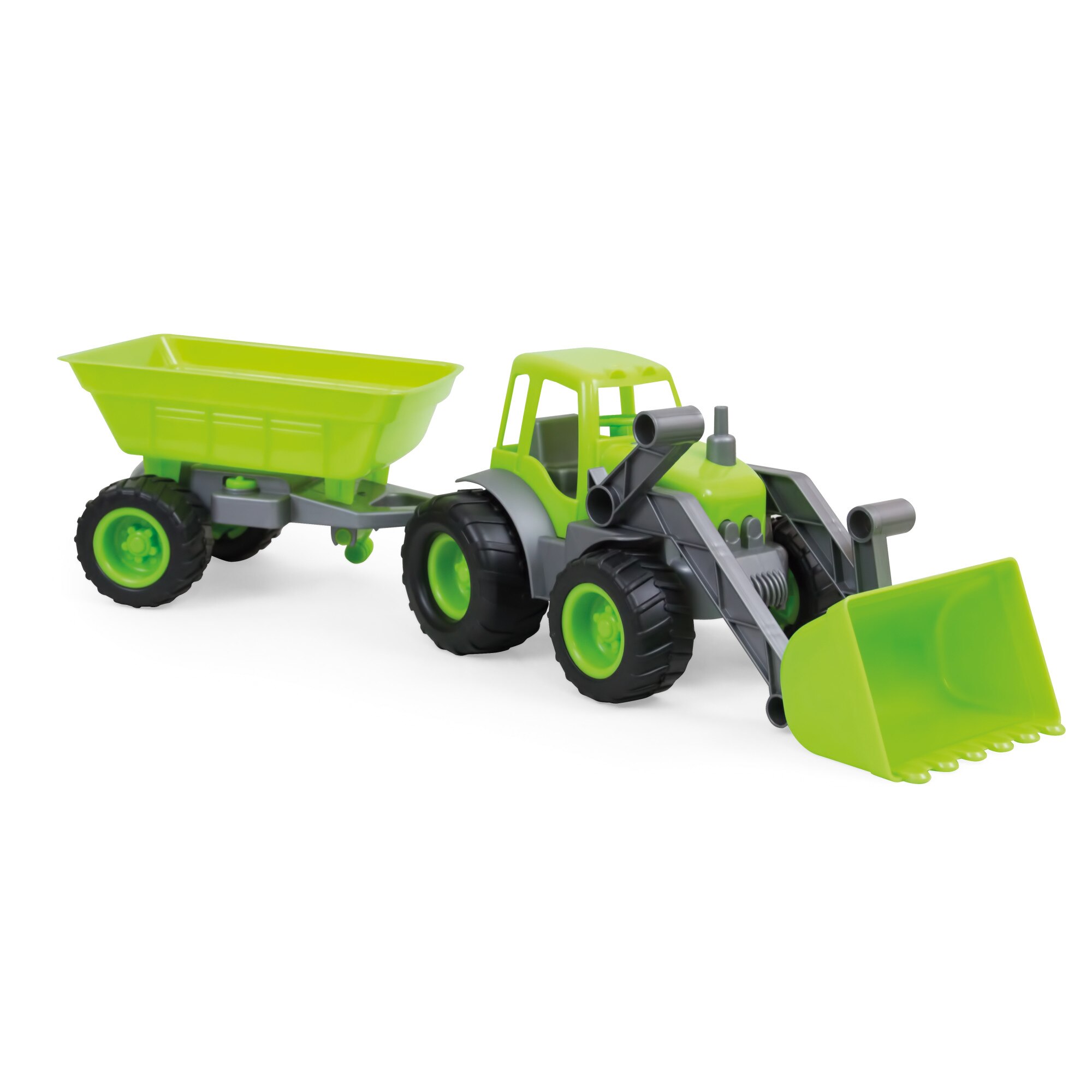 Tractoras buldozer pentru copii cu remorca, Moctoys, 10173