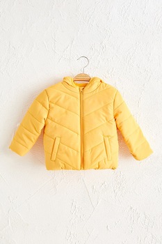 LC WAIKIKI, Geaca cu vatelina si gluga, Galben pai LC WAIKIKI, Geaca cu vatelina si gluga, Galben pai