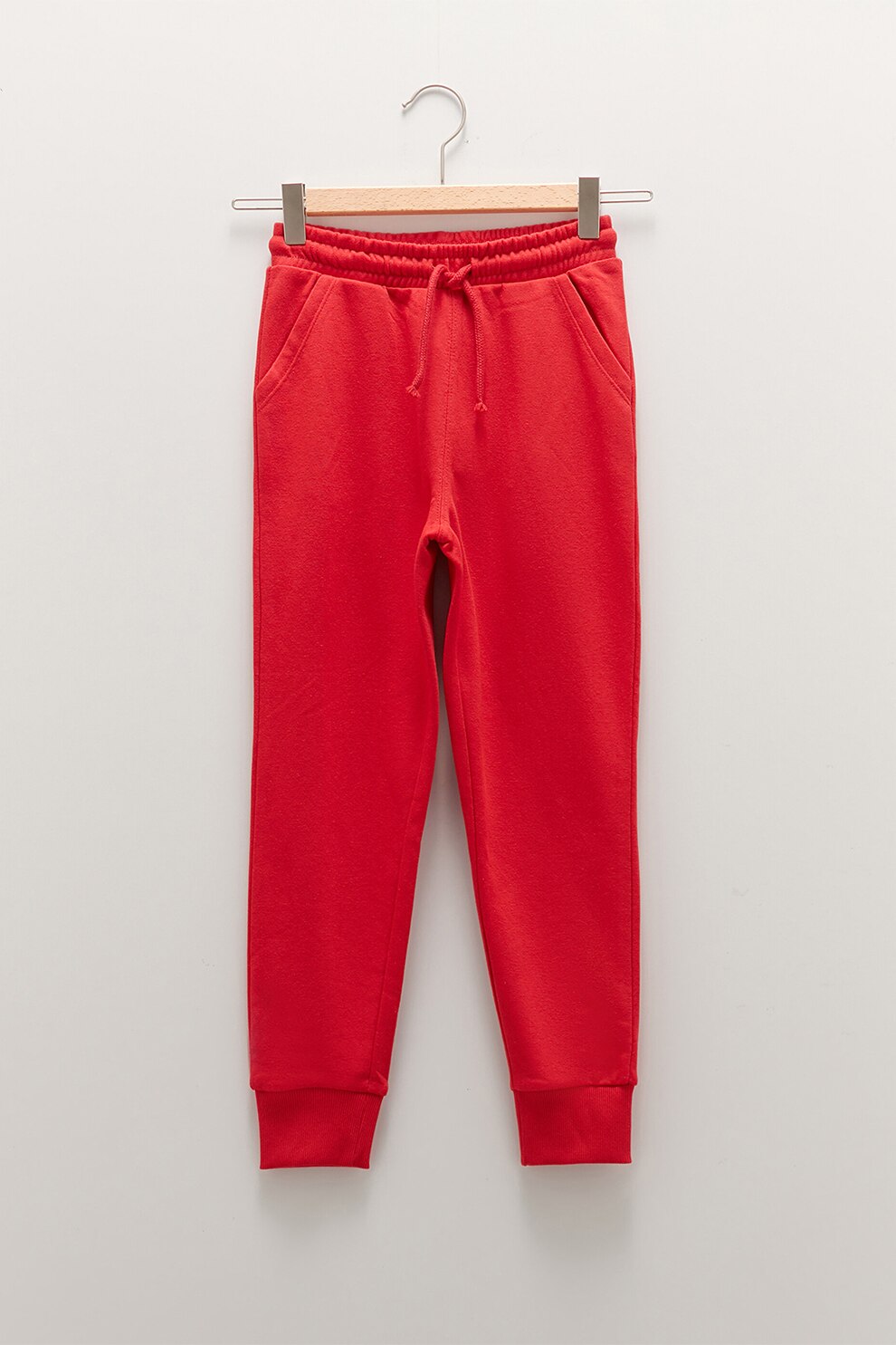LC WAIKIKI, Pantaloni jogger cu snur in talie, Rosu vermilion