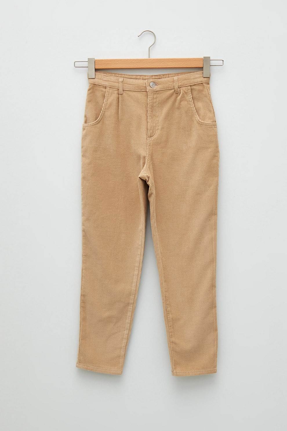 LC WAIKIKI, Pantaloni reiati cu talie medie, Maro camel