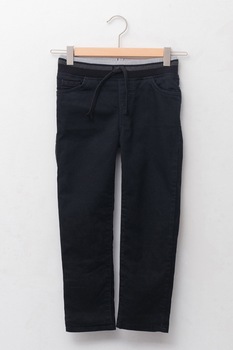 LC WAIKIKI, Blugi jogger cu captuseala din fleece, Negru stins, 104-110 CM LC WAIKIKI, Blugi jogger cu captuseala din fleece, Negru stins, 104-110 CM