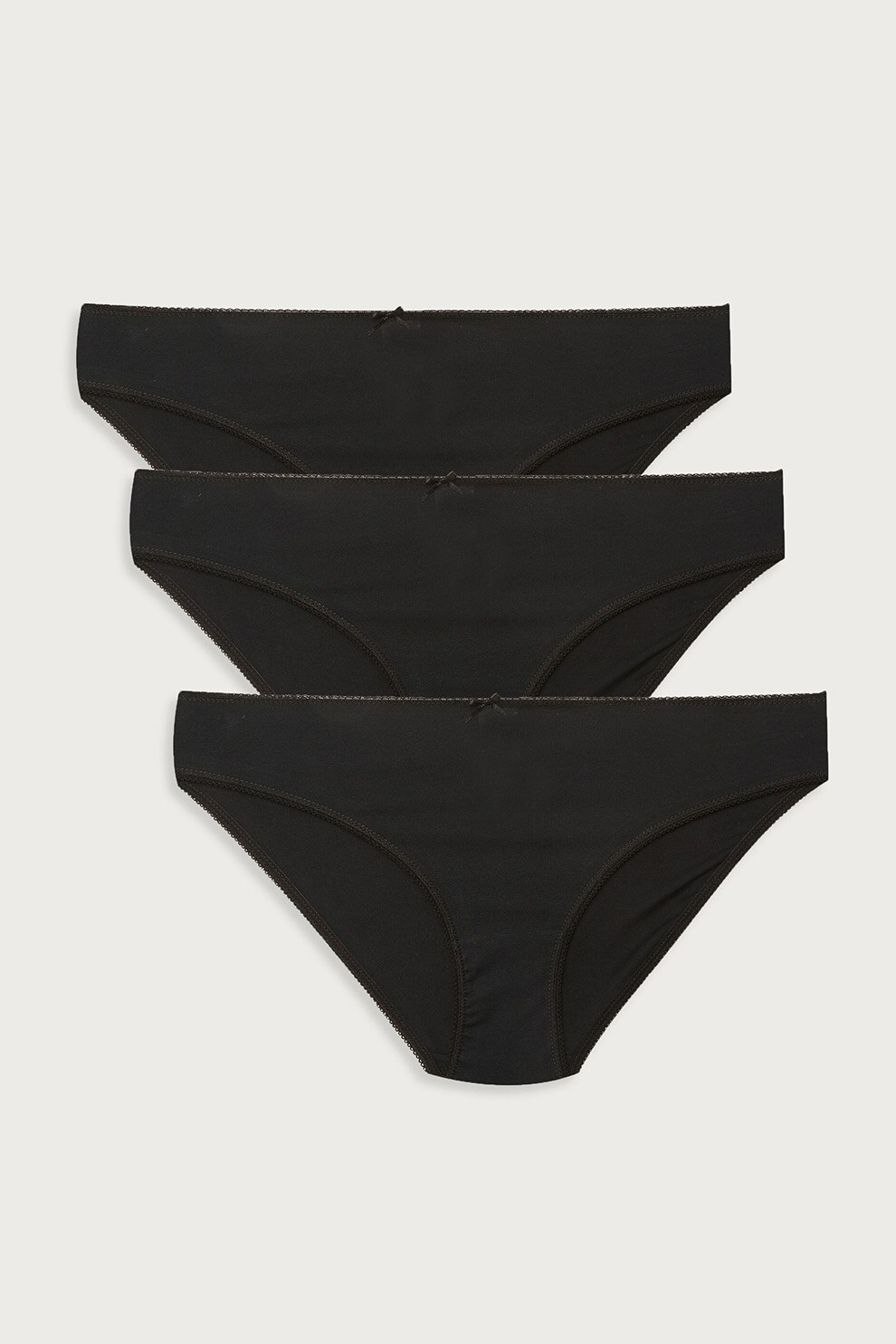 LC WAIKIKI, Set de chiloti - 3 perechi, Negru, 2XL