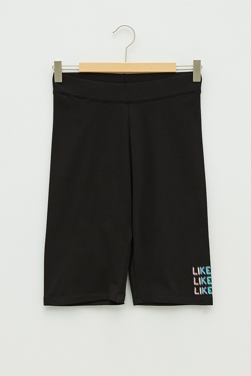 LC WAIKIKI, Colanti scurti cu text, Negru