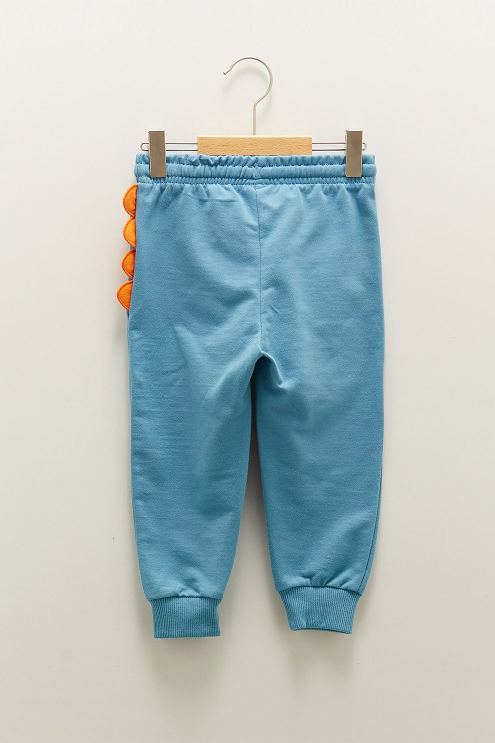 LC WAIKIKI, Pantaloni cu detalii 3D, Albastru aqua/Oranj