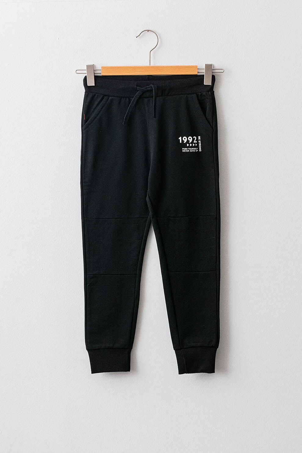 LC WAIKIKI, Pantaloni sport din amestec de bumbac, Negru