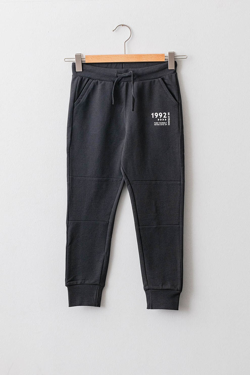 LC WAIKIKI, Pantaloni sport din amestec de bumbac, Gri antracit