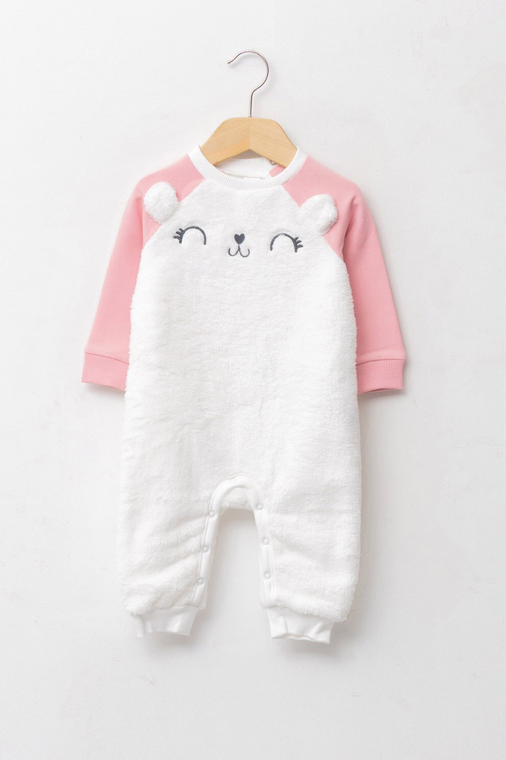 LC WAIKIKI, Salopeta lunga cu maneci contrastante, Alb/Roz