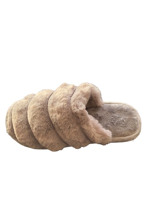Papuci de casa pentru dama cu blanita, Gri, 40-41