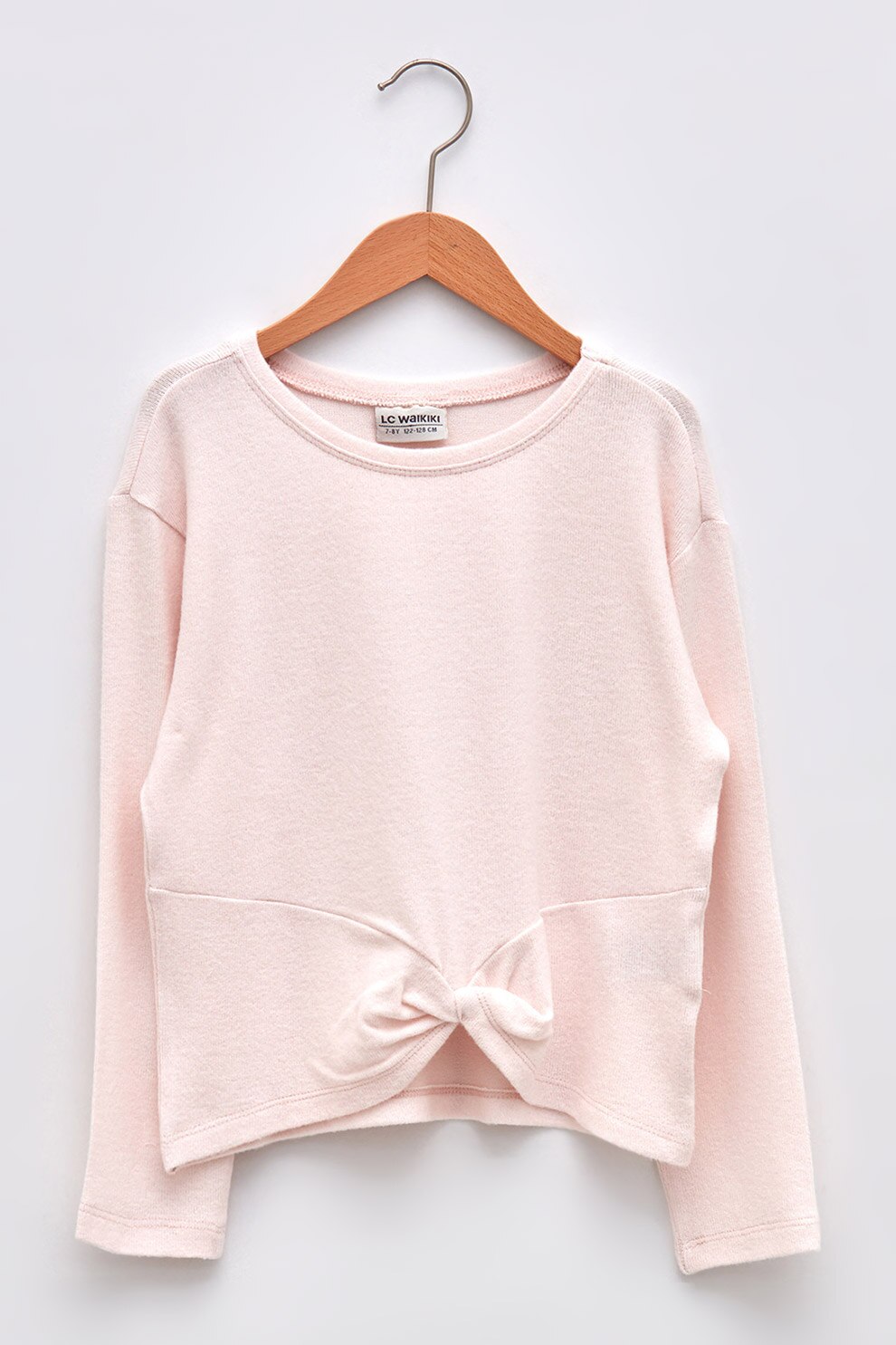 LC WAIKIKI, Bluza din tricot cu fronseu, Roz pal