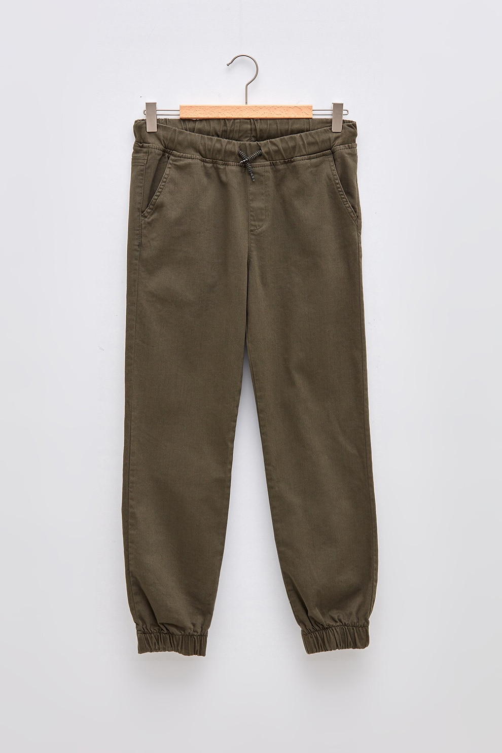 LC WAIKIKI, Pantaloni jogger cu talie ajustabila, Kaki