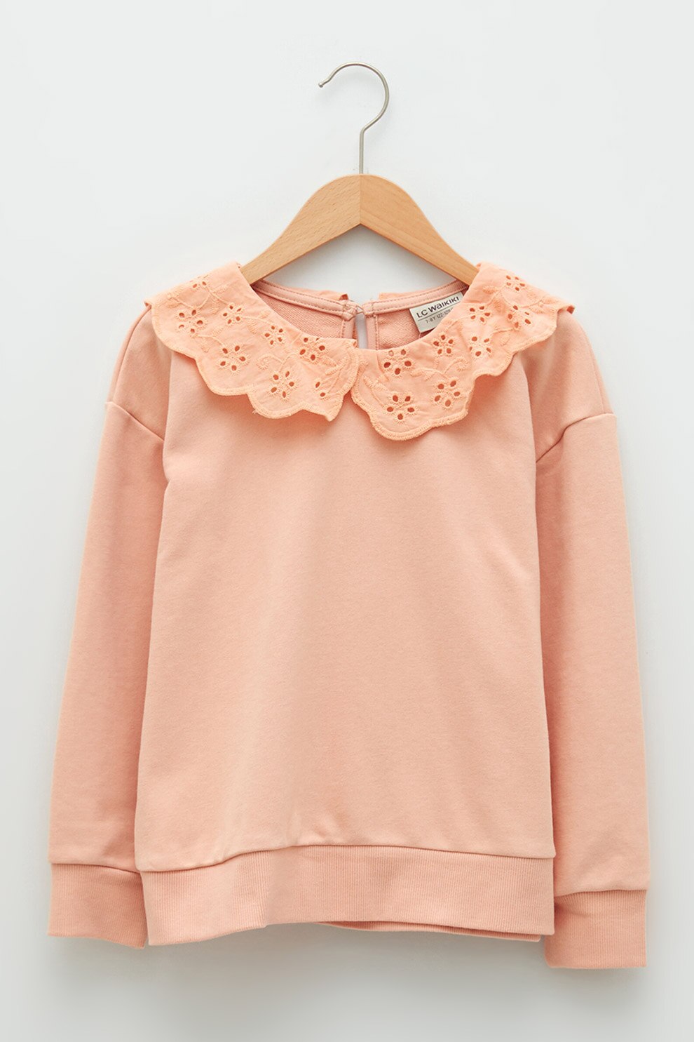 LC WAIKIKI, Bluza sport cu perforatii, Roz pastel