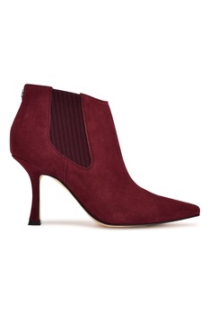 NINE WEST, Botine Chelsea cu toc stiletto Sofia, Visiniu NINE WEST, Botine Chelsea cu toc stiletto Sofia, Visiniu