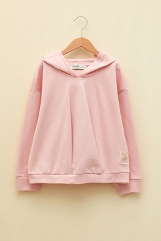 LC WAIKIKI, Hanorac lejer cu maneci cazute, Roz pastel LC WAIKIKI, Hanorac lejer cu maneci cazute, Roz pastel