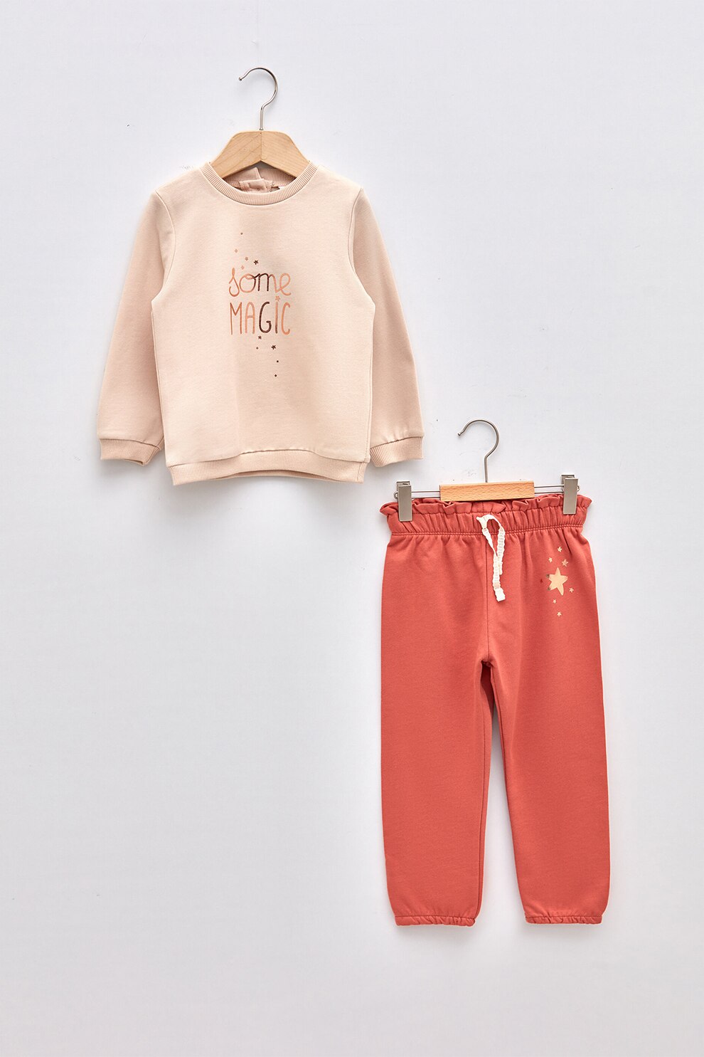 LC WAIKIKI, Trening cu text, Roz pal/Oranj