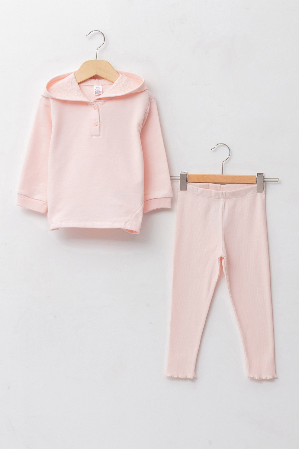 LC WAIKIKI, Set de hanorac si pantaloni, Roz pastel