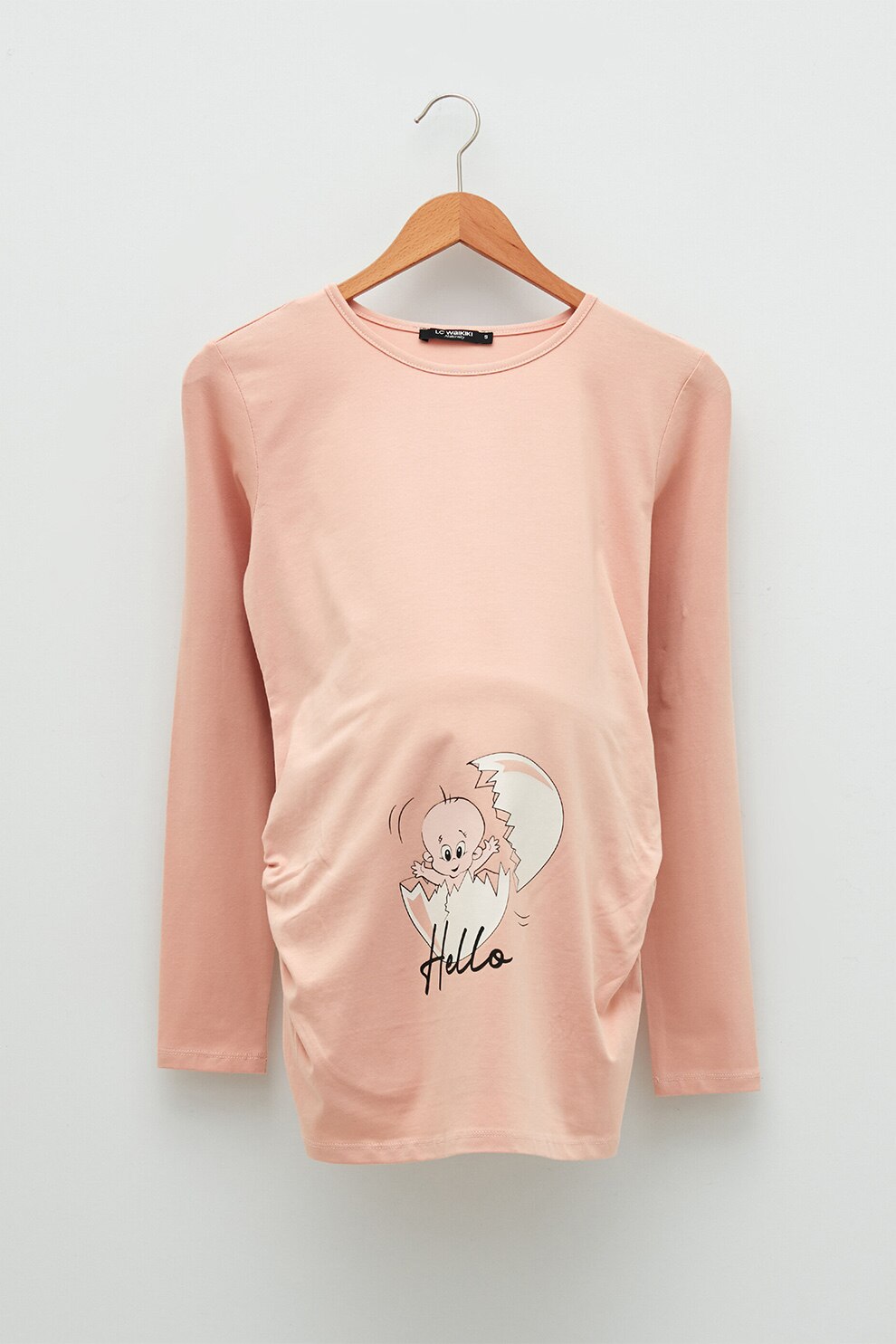 LC WAIKIKI, Bluza cu imprimeu, pentru gravide, Piersica