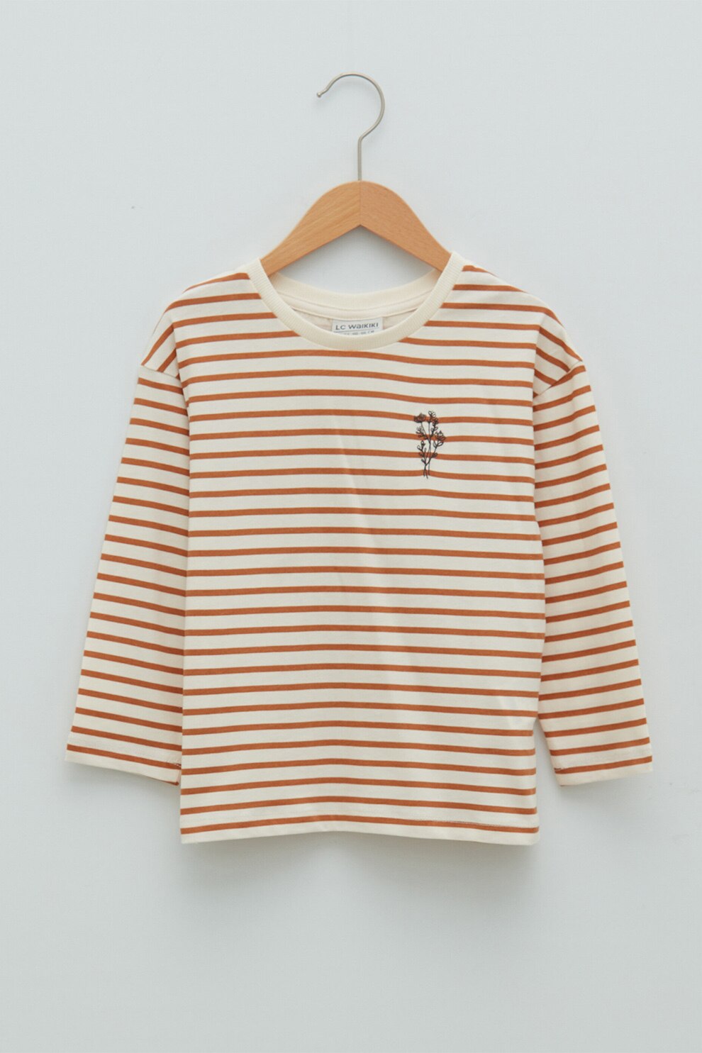 LC WAIKIKI, Bluza de jerseu in dungi, Bej/Ocru