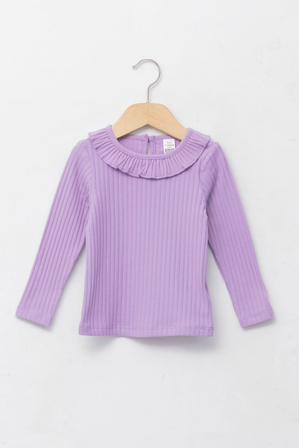 LC WAIKIKI, Bluza striata cu volane, Lila