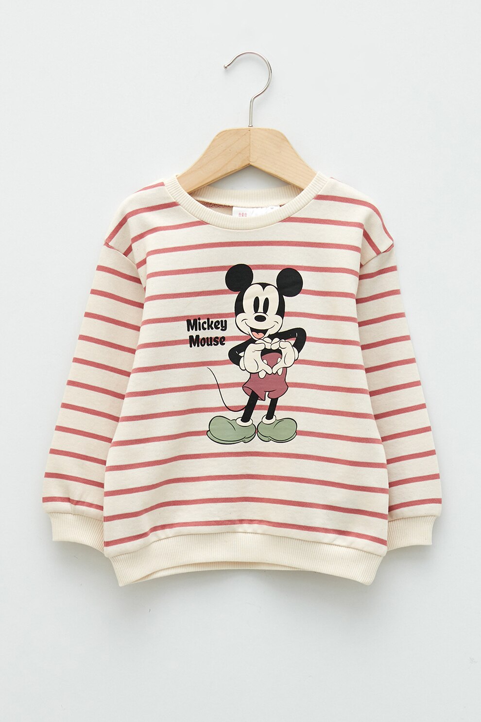 LC WAIKIKI, Bluza sport cu imprimeu Minnie Mouse, alb fildes, rosu stins, negru