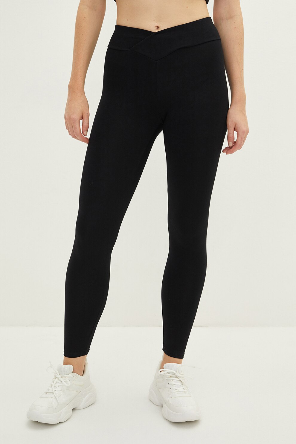 LC WAIKIKI, Colanti din amestec de bumbac, Negru, XS