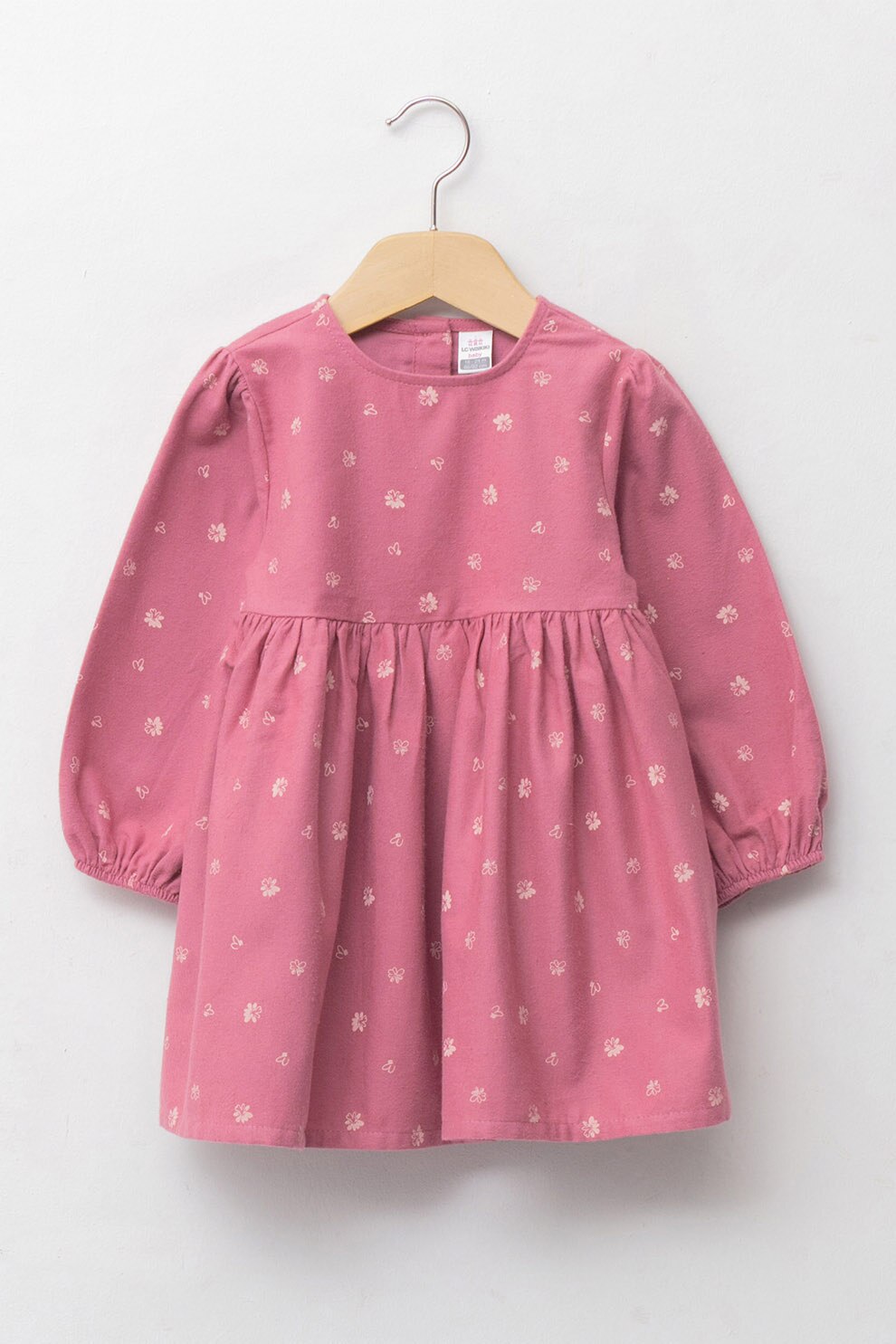 LC WAIKIKI, Rochie evazata cu imprimeu, Roz
