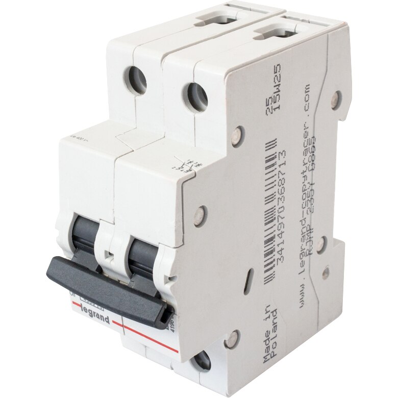 Siguranta automata Legrand RX3 2P curba C, 6A 4,5kA