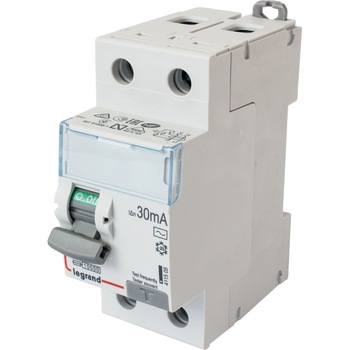 Siguranta automata cu diferential 2P Legrand, 40A, 30mA Siguranta automata cu diferential 2P Legrand, 40A, 30mA