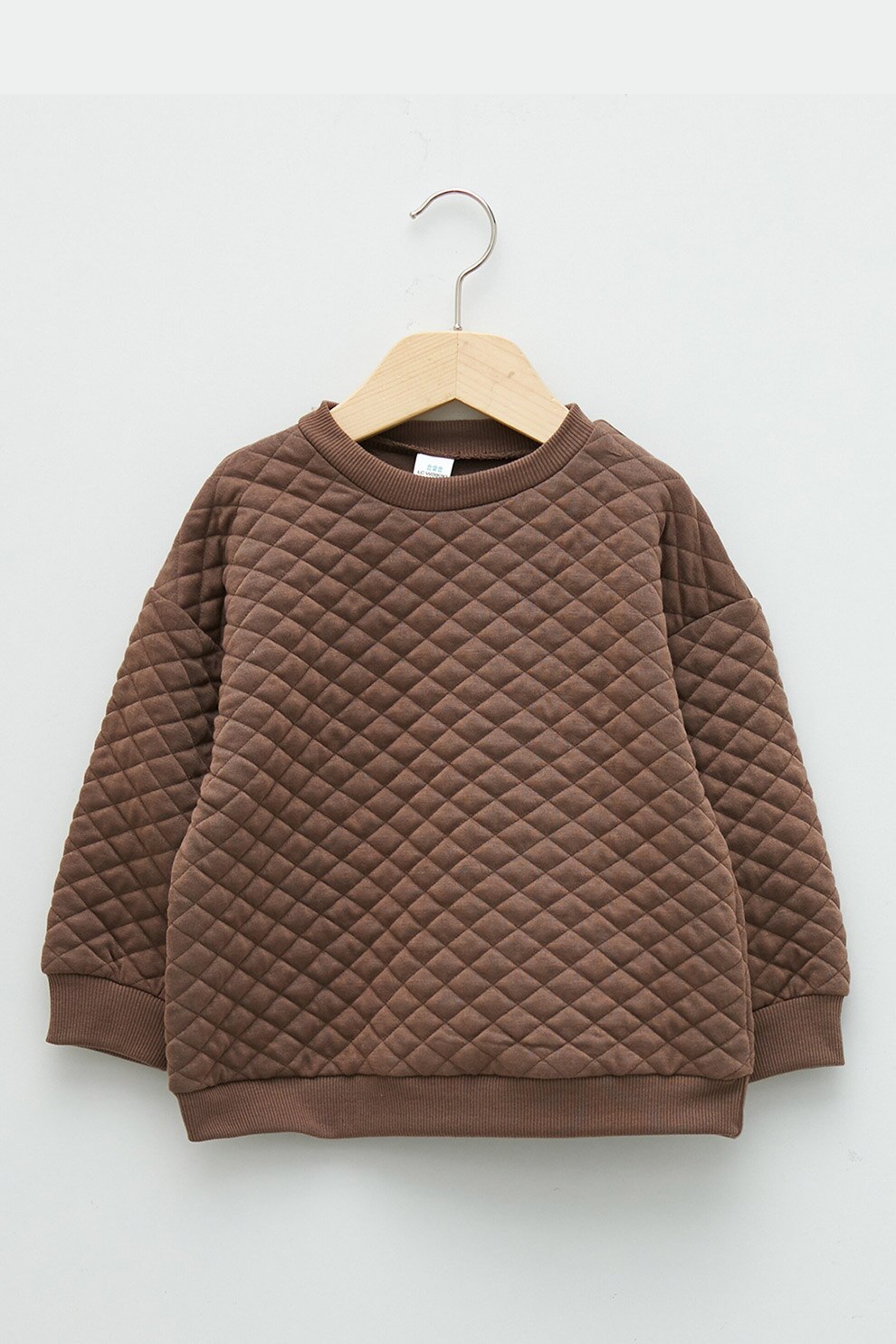 LC WAIKIKI, Set de bluze sport cu decolteu la baza gatului - 2 piese, Maro/Verde forest