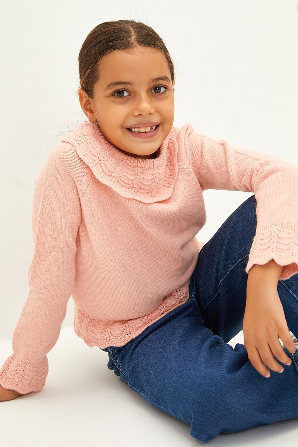 LC WAIKIKI, Pulover cu maneci raglan, Roz pastel