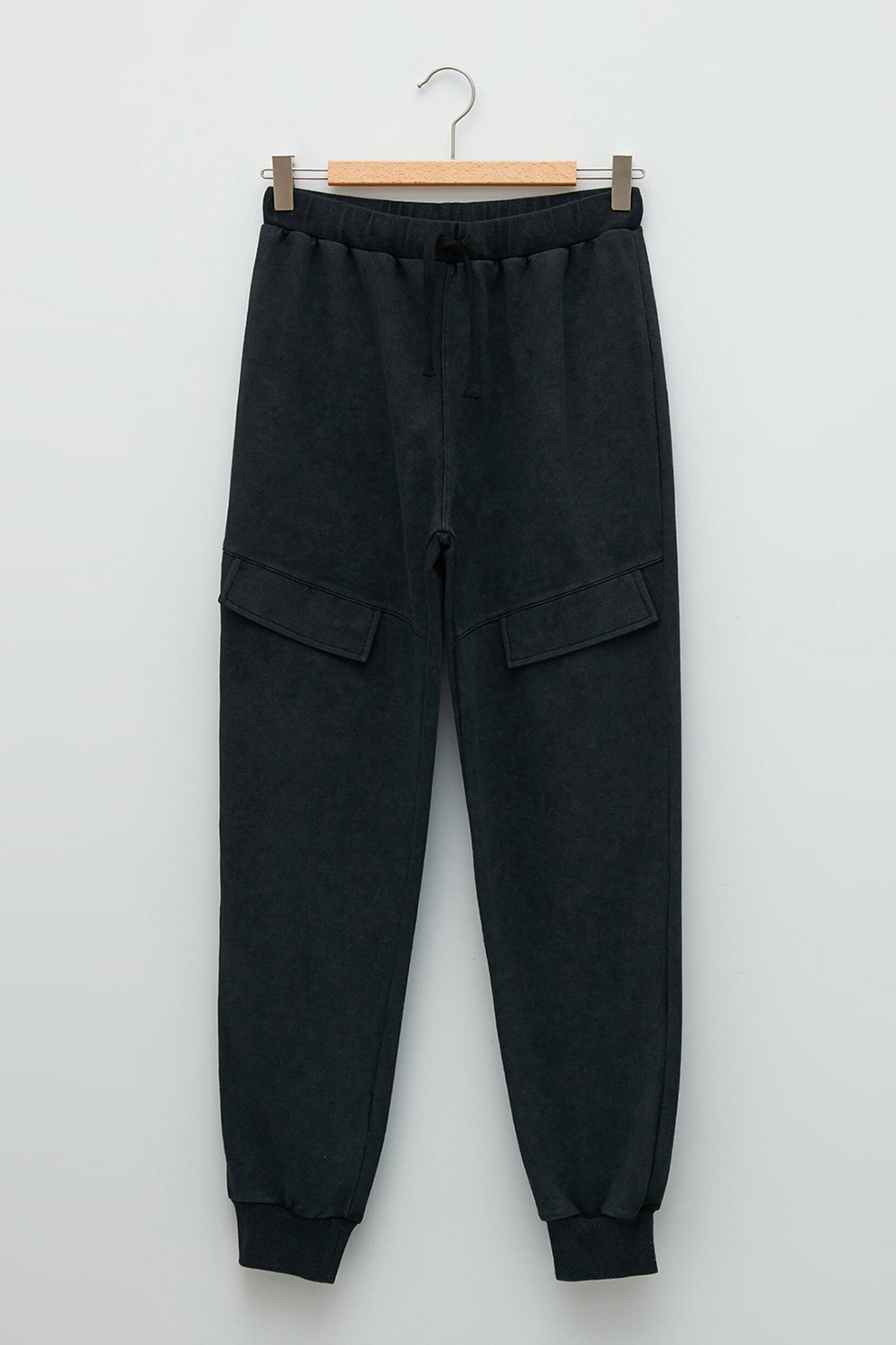 LC WAIKIKI, Pantaloni sport cu buzunare false cu clapa, Negru