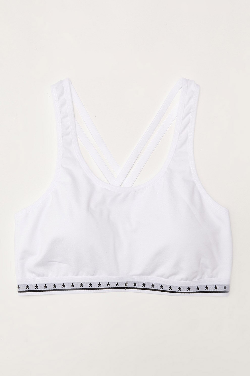 LC WAIKIKI, Bustiera din jerseu cu bretele incrucisate, Alb