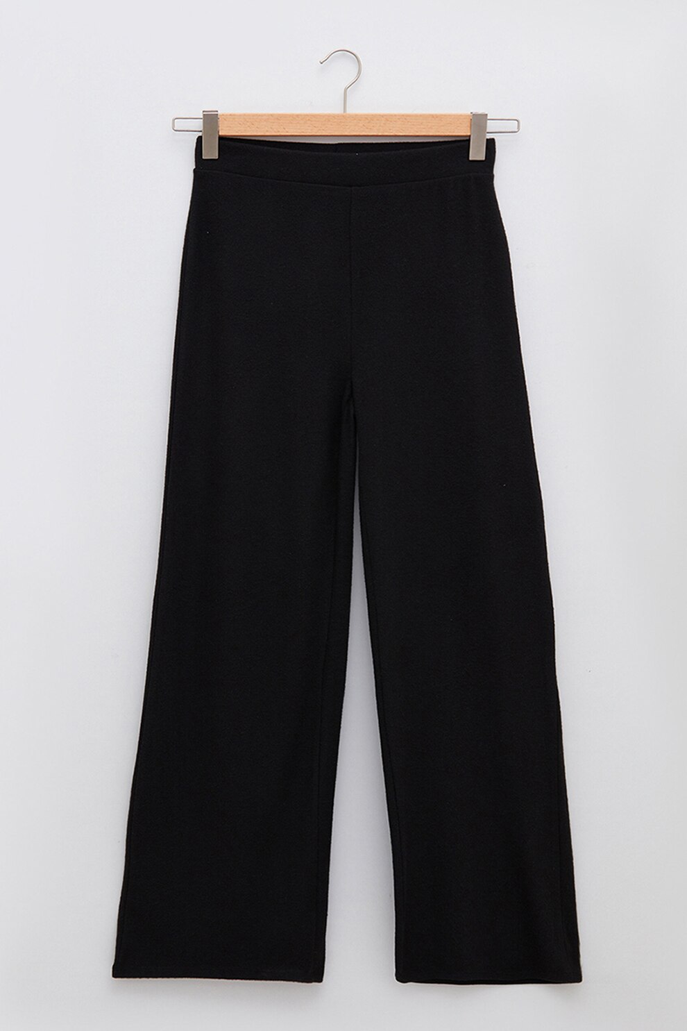 LC WAIKIKI, Pantloni cu croiala ampla si talie elastica, Negru