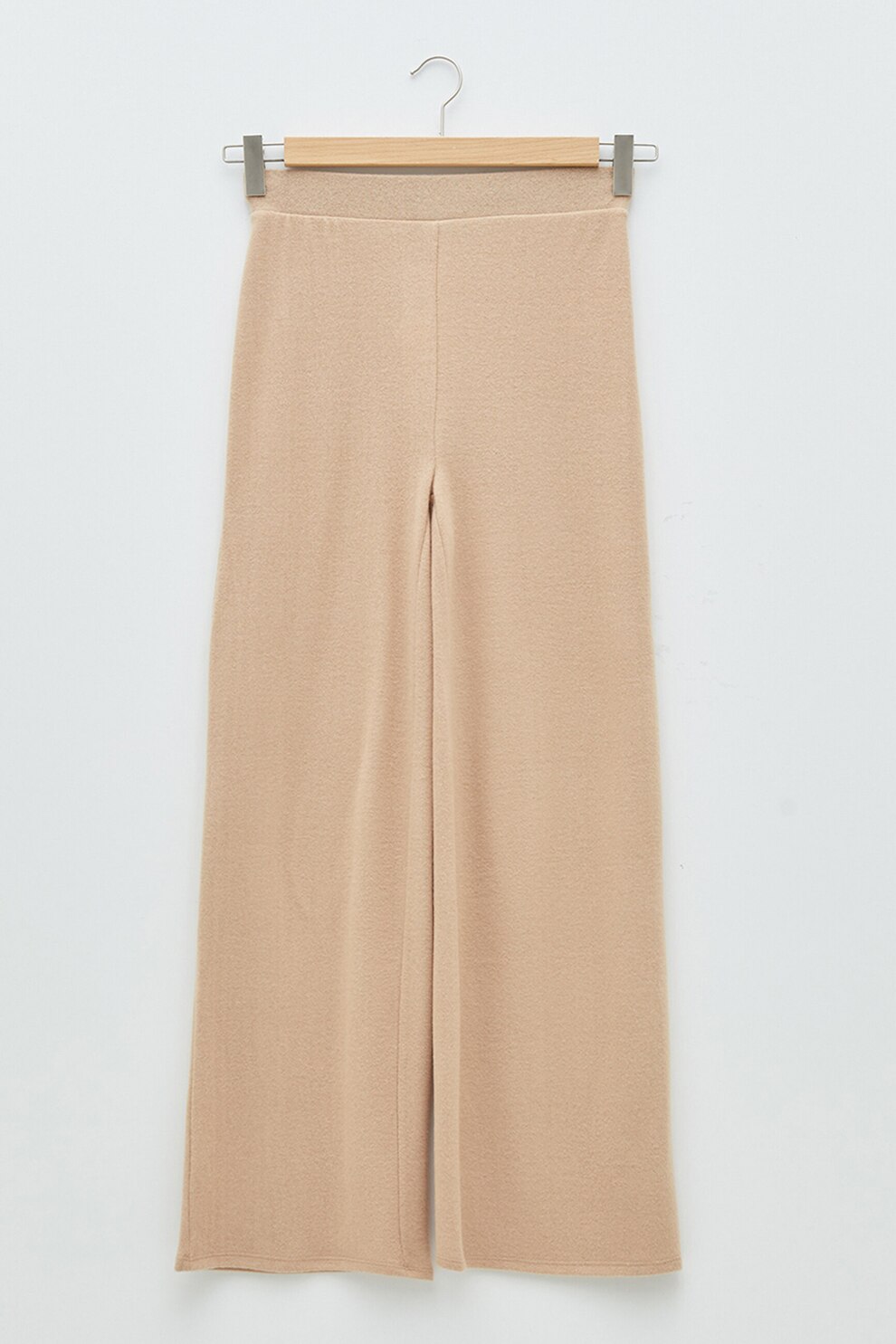 LC WAIKIKI, Pantloni cu croiala ampla si talie elastica, Bej