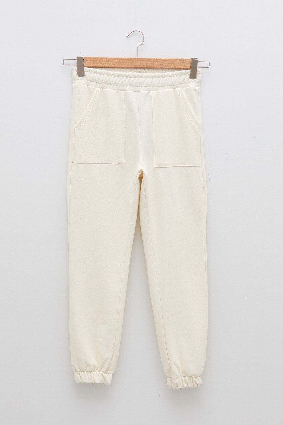LC WAIKIKI, Pantaloni sport din amestec de bumbac, Alb